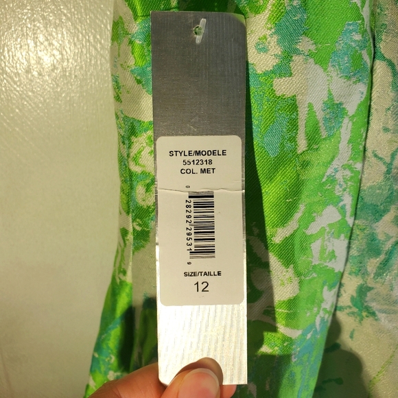 Kate Unger Green Floral Print Cocktail Dress - Picture 5 of 10